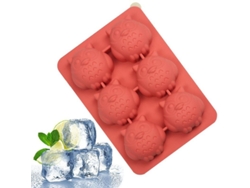 Moldes redondos y flexibles de silicona para gelatina, ideales para whisky, congelación, repostería y manualidades. Fáciles de limpiar y no dejan marcas.
