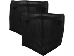 Juego 2 Perchas Triangulares Negras Capacidad 46x35x35 Organizador Armario Ahorra Espacio Dormitorio Lavadero