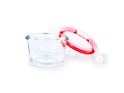 Recipiente Redondo De 0.13L En Vidrio Borosilicato Ibili (8.5 x 8.5 x 16.5 cm)