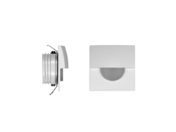 Foco empotrable LED Beneito Faure de 2 W, luz cálida de 3000 K, foco empotrable cuadrado blanco de 120°.