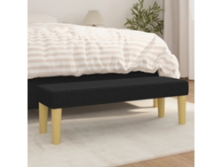 LOVELY HOME Taburete Banco 100X30X30 Cm Tela Negra