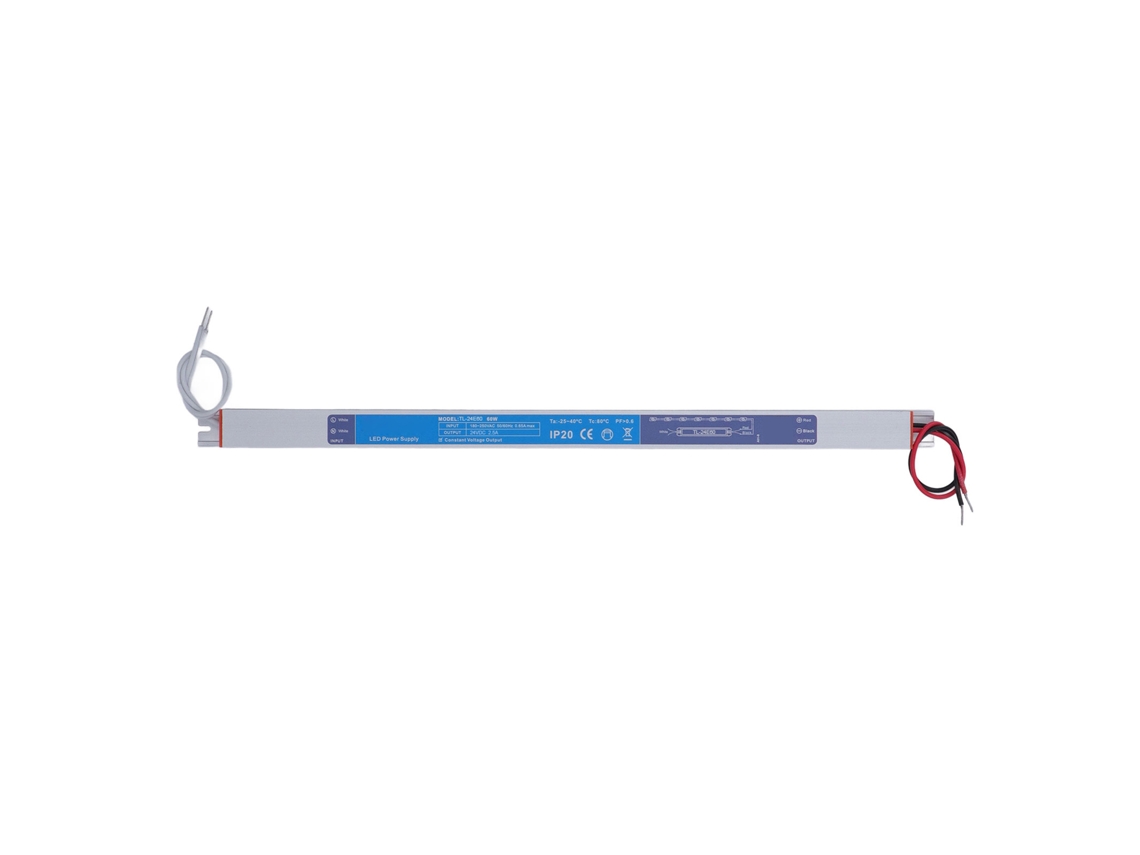 Transformador Led Ultra Delgado 60w 24v 2.5a Fuente De Poder Led 180-250vac Aluminio Accesorios De Iluminación
