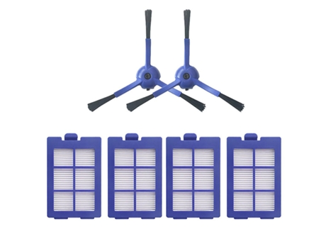 Para aspirador de pó eufy x8 sweeper 2 escovas laterais + 4 filtros