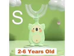 Cepillo de dientes infantil en forma de U, de silicona con rotación de 360 ​​grados, con un bonito diseño de koala, Dent GOKOCO