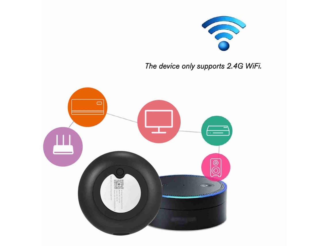 Control Remoto Universal Wifi-ir Para Aire Acondicionado, Tv Y Dvd Con La Aplicación Tuya Smart Life Alexa.