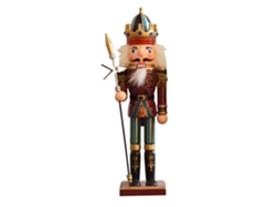 Pequeño adorno de madera de soldado cascanueces para Navidad, empaquetado.