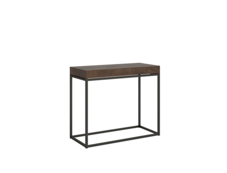Consolas Nordica Premium Extensible hasta 300 cm ITAMOBY (90 x 40 x 77 cm - Paneles de Melamina - Nogal)