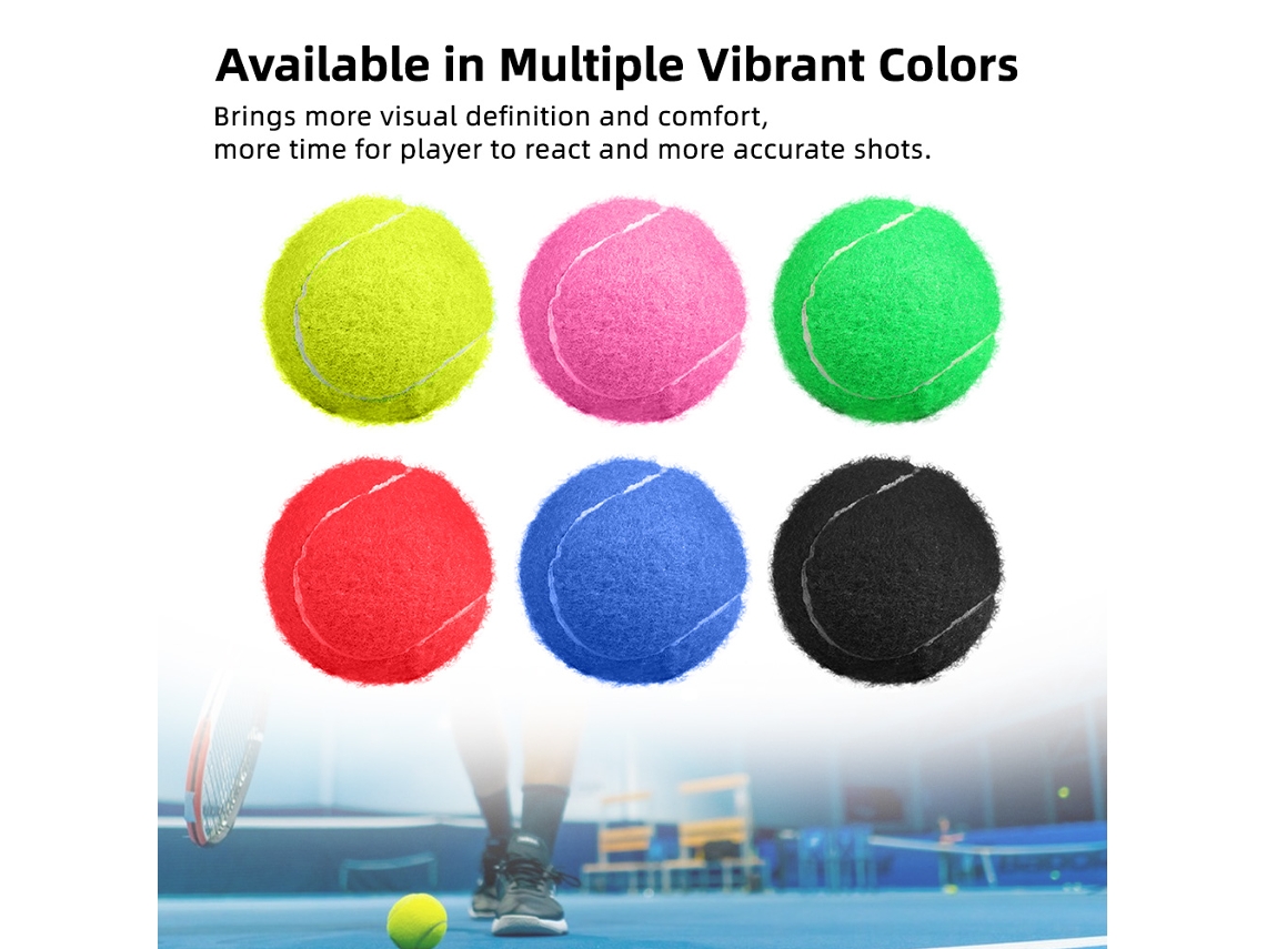 Pelotas De Tenis Duraderas Para Entrenamiento Profesional Y Masajes, Paquete De 6, Alta Elasticidad.