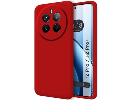 Funda Ultra para Realme 12 Pro 5G / 12 Pro Plus 5G TUMUNDOSMARTPHONE Silicona Líquida Rojo