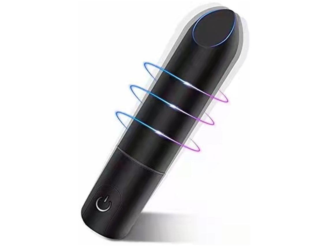 Masajeador Vibrador Femenino 10 Frecuencias Silencioso Usb Recargable Negro