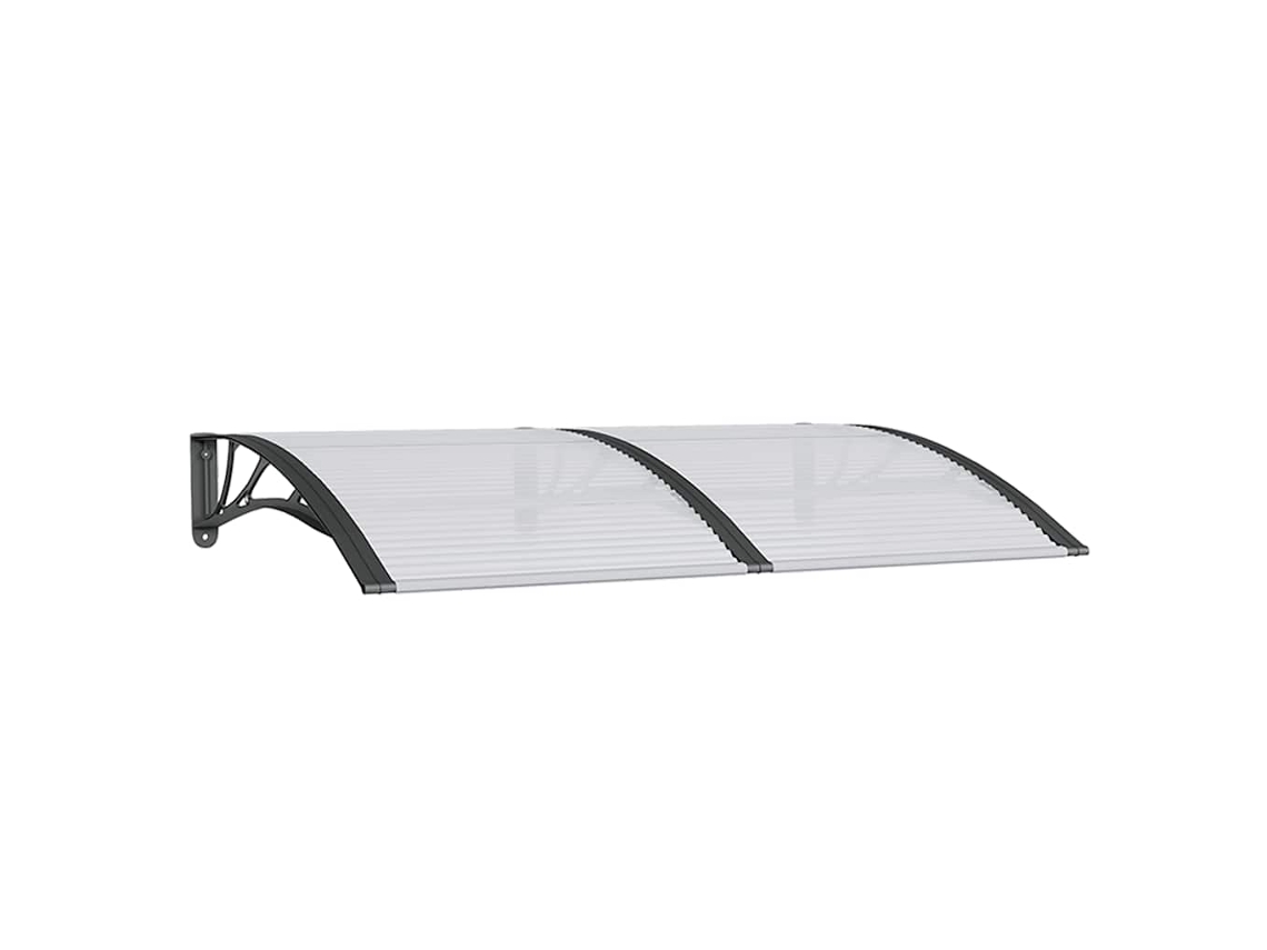 Maison Exclusive - Marquesina De Puerta Policarbonato Negro 150x100 Cm