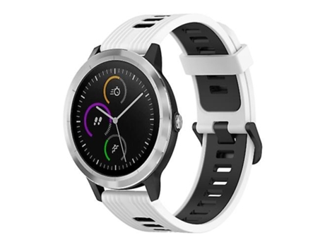 Correa Smartwatch Para Garmin Vivoactive3 20Mm Blanco-Negro VENISYMLIS