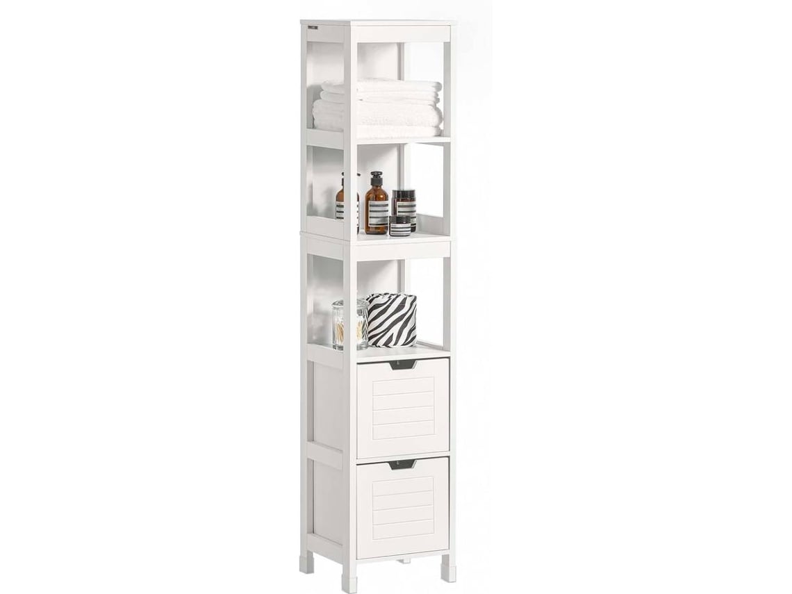 Armario de Baño SOBUY FRG126-W (MDF - 30x144x30 cm)