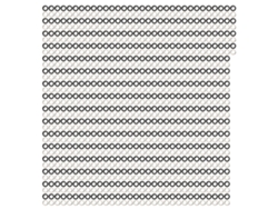 Kit De 500 Ojales Redondos De Hierro Y Cobre Con Arandelas Para Pantalones, Bolsos, Sombreros Y Cinturones - Negro Brillante