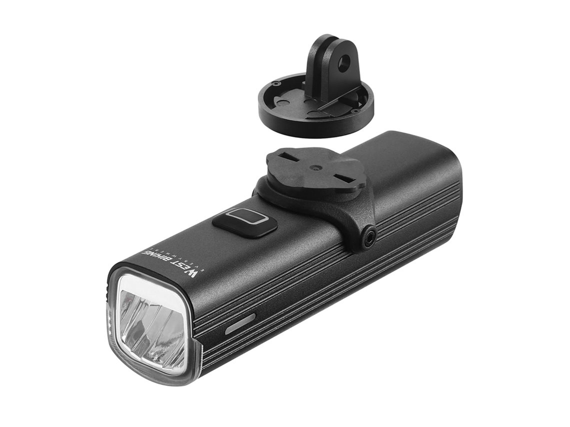Luz De Ciclismo De Alto Brillo Con Base De Aluminio De Montaje Rápido Y Recargable Por Usb Para Un Manejo Seguro.