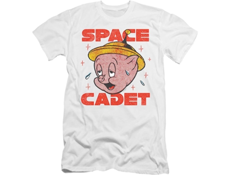 Camiseta ROCKINSTONE Space Cadet Porky Pig Looney Tunes (Algodón - XXL)