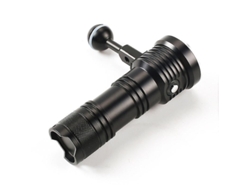 Linterna de buceo con luz de relleno y montura esférica multicolor para fotografía, pesca y buceo, color negro Yizhood