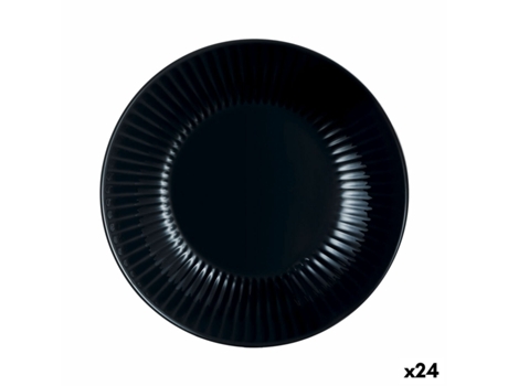 Plato Hondo LUMINARC Cottage (Negro - Cómics)