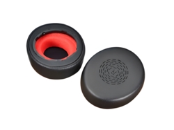 Pares de almohadillas para los oídos Szsmart de cuero proteico negro para auriculares y
