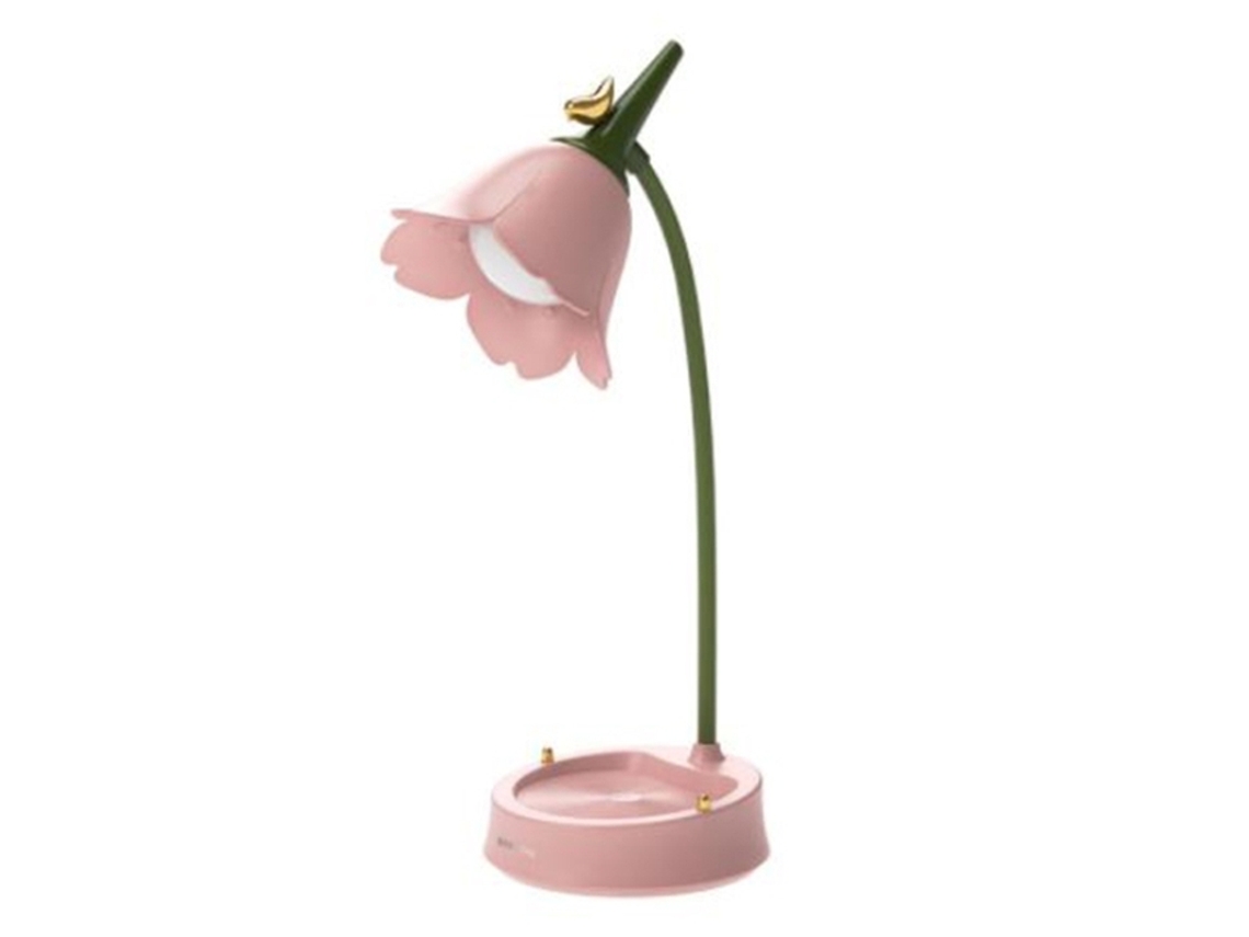 Lámpara de mesa LED de cuello de cisne flexible, ajustable, regulable, batería recargable, luz nocturna con protección ocular, lámpara de escritorio