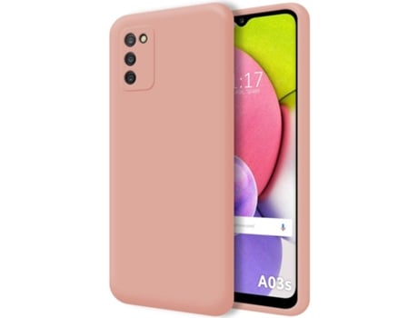 Carcasa Samsung Galaxy A03s TUMUNDOSMARTPHONE Silicona Líquida Rosa