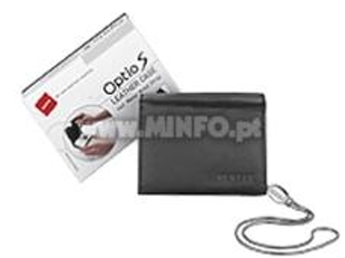 Estuche de cuero Pentax para Optio S y S4