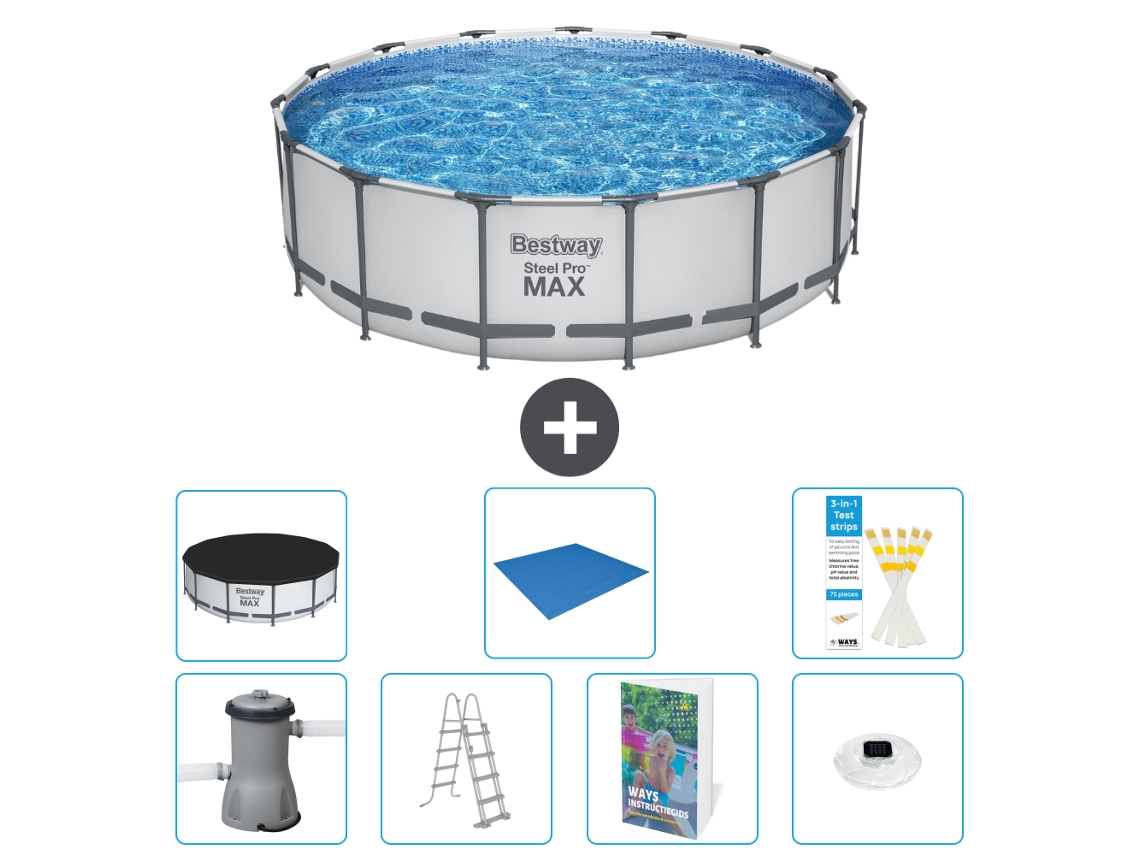 Bestway Piscina Bestway Steel Pro Max Redonda - 488x122 Cm - 8-peças S596