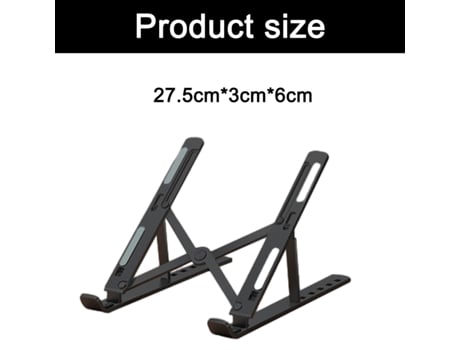 Soporte para computadora portátil para escritorio de oficina soporte portátil ergonómico ajustable para computadora portátil soporte plegable para ...