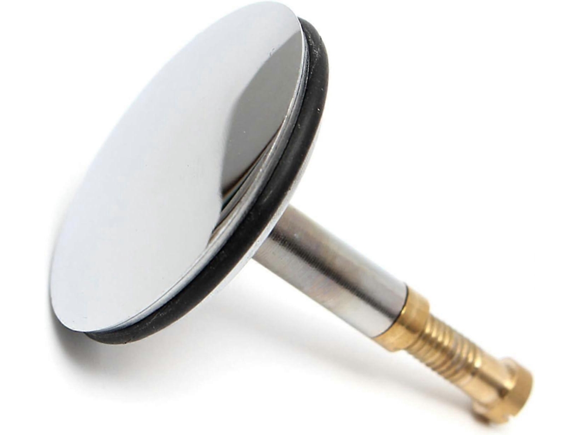 Tapon De Baño Universal 43mm, Tapon De Desagüe De Latón Con Superficie Cromada, Antirrobo, Altura Ajustable 50-55mm Para Bañeras Regulares