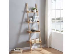 Estantería escalera Göinge de 4 niveles bambú 176 x 44 x 37 cm Natural [EN.CASA]