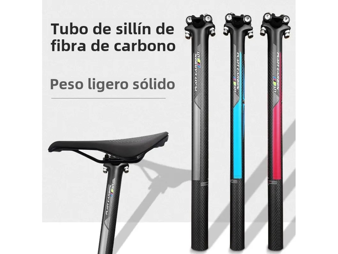 Tija de sillín de carbono para bicicleta de montaña (27,2/30,8/31,6 x 400 mm) para bicicleta de carretera Vayotoy