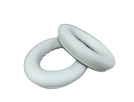 1 par de almohadillas de repuesto para auriculares de piel de oveja con almohadillas para BOSE QC35 Blanco