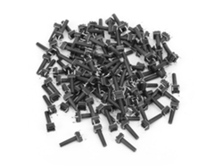 100 Unidades De Micropulsadores Táctiles Momentáneos Industriales Sensibles De 6x6x17 Mm