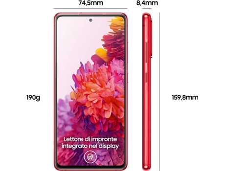 Smartphone SAMSUNG Galaxy S20 FE (6.5'' - 6 GB - 128 GB - Rojo)