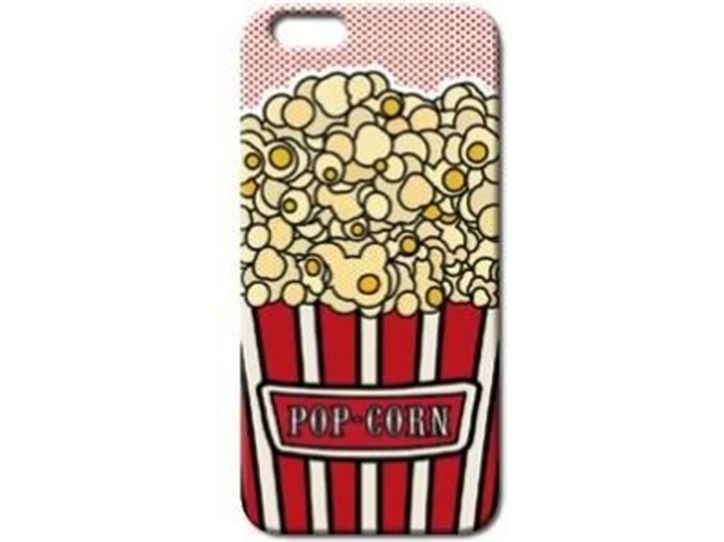 Funda iPhone 6 Plus, 6s Plus, 7 Plus, 8 Plus BENJAMINS Pop Art PopCorn Rojo