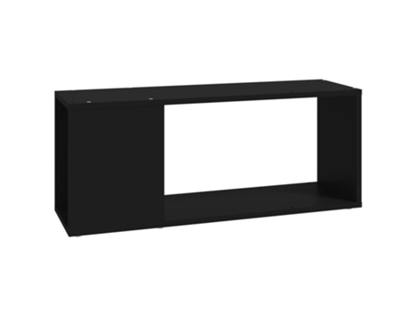 Maison Exclusive - Mueble para TV madera contrachapada negro 80x24x32 cm