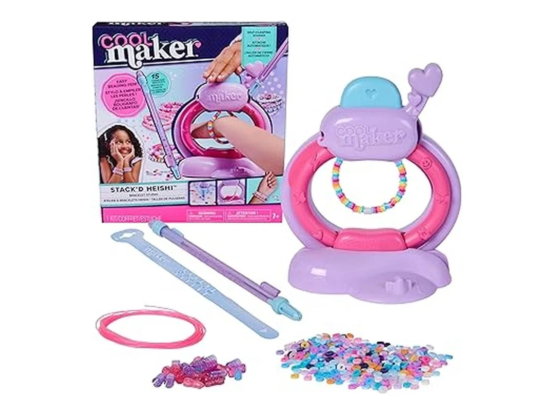Kit para hacer pulseras apiladas Cool Maker de Heishi Studio con 1200 cuentas 6072592 P25spin Master