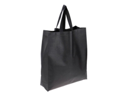 Juego de 4 bolsas de tela plegables para la compra en color negro, versátiles y perfectas para supermercados o eventos de trabajo. GOKOCO