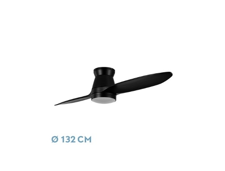 Ventilador DC Nordic 24W Negro 2 Aspas FABRILAMP