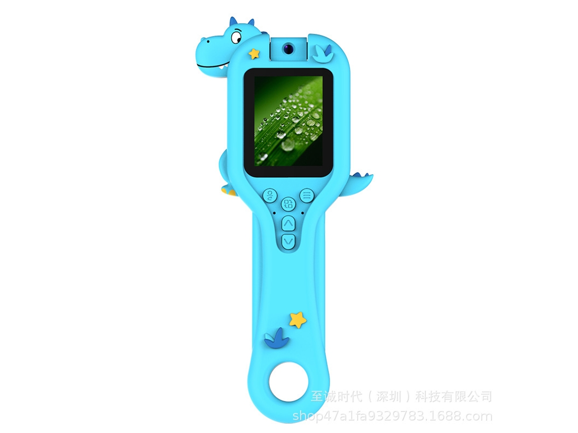 Nuevo juguete infantil con cámara digital y microscopio: Microscopio digital de dinosaurio azul YUNZII (toma fotos)