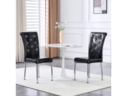 Par De Sillas Retro En Piel De Cocodrilo Cristal Galvanizado