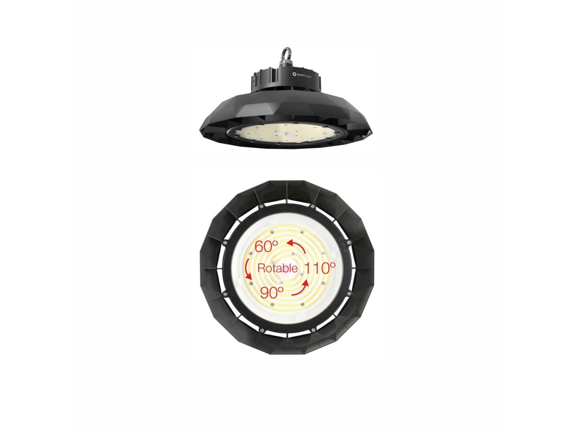 Lámpara LED industrial UFO LENS SWITCH 60W/80W/100W 100-260V BENEITO FAURE