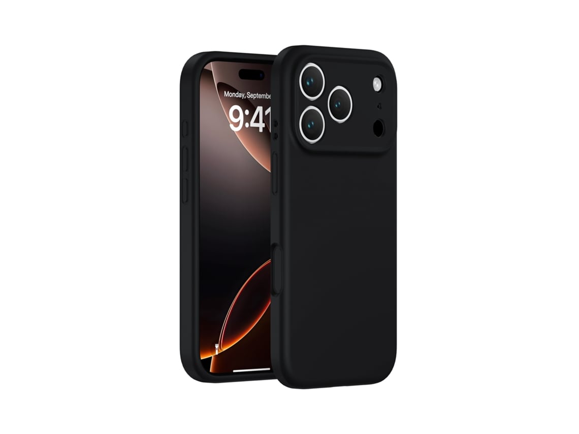 (negro, Iphone 17 Air) Funda De Silicona Líquida Para Iphone, Cobertura Total Sin Huecos, Protección De Botones De Una Sola Pieza.