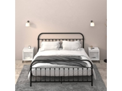 Mesitas de Noche 2 Pzs 40X35X50 Cm Blanco Brillante