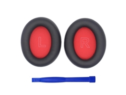 Almohadillas de repuesto para auriculares Life Q10 Q10bt, espuma suave, color negro y rojo YUNZII