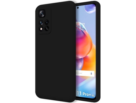 Carcasa para Xiaomi Redmi Note 11 Pro+ Plus 5G TUMUNDOSMARTPHONE Silicona Líquida Negro
