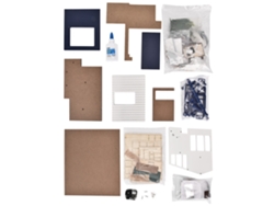 Kit De Casa De Muñecas Diy Villa De Madera Miniatura Con Piscina Para Armar Regalo Juguete