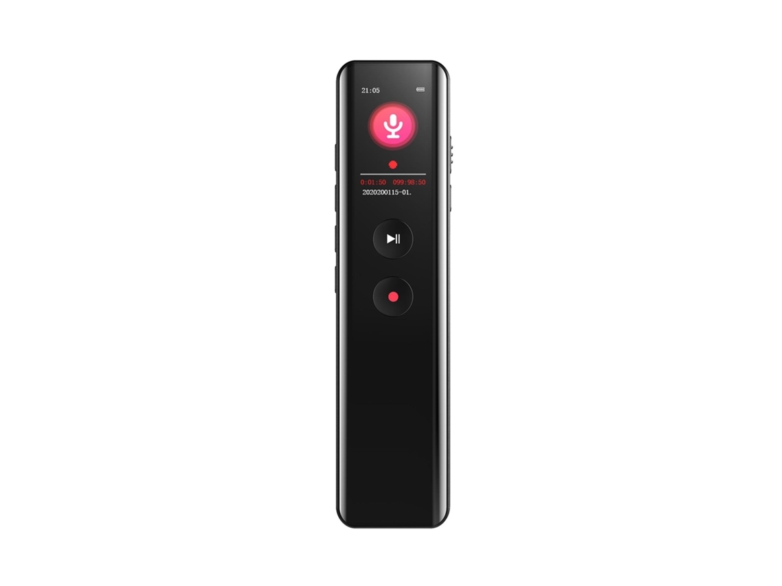 Grabadora de voz con reducción de ruido de 64 Gb y 3072 Kbps con reproducción de Mp3 Funciones de grabación activadas por voz para reuniones y YEMAESRE
