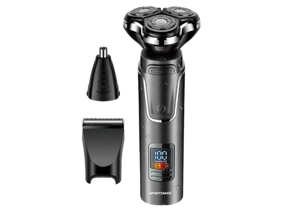 Kit De Cuidado Hombre Sportsman Cabeza 360° Visor Ipx7 90min - Sm555 - Negro