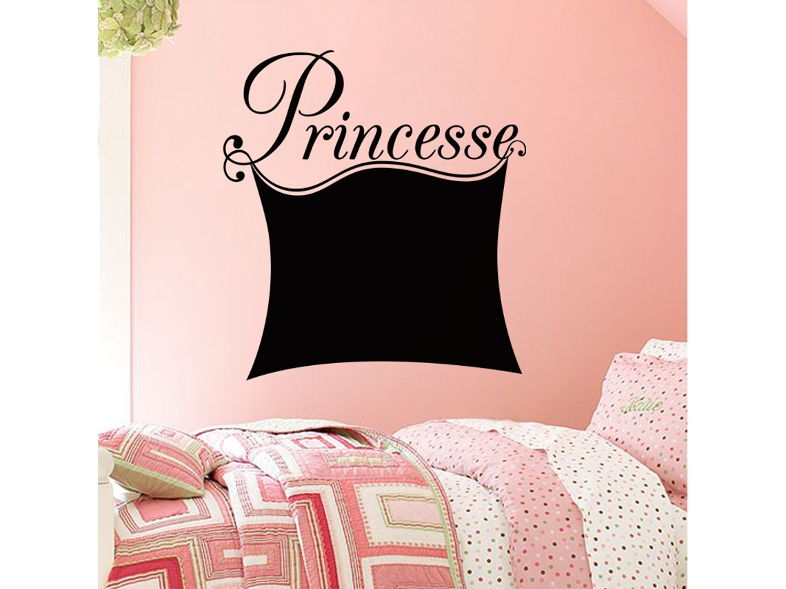 Pegatina de Pared de Ardósia Diseño de Princesa AMBIANCE STICKER